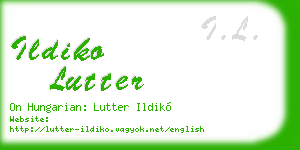 ildiko lutter business card